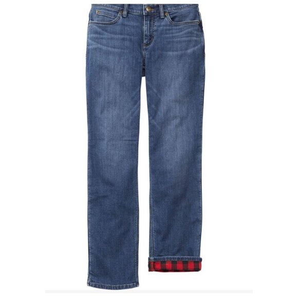 Duluth Trading Daily Denim Flannel Lined Jeans, 10 x 29, great condition - Picture 1 of 11